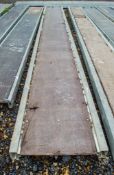 Aluminium staging board approximately 18 ft long 3315-0200