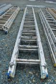 Zarges aluminium 3 stage extending ladder 33470719