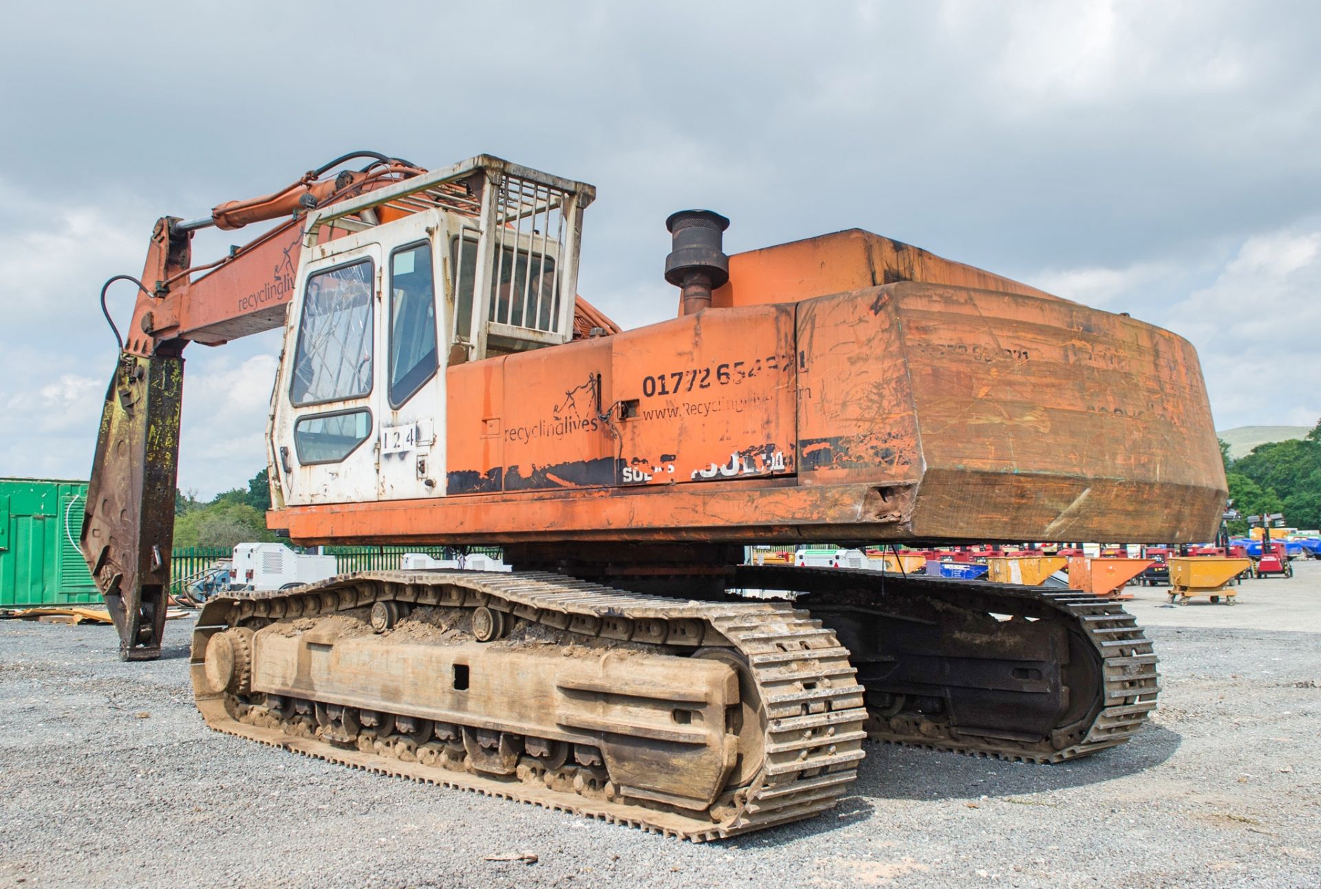 Daewoo SL400LC-III 40 tonne steel tracked excavator Year: 1997 S/N: 0260 c/w steel shear dipper arm - Image 4 of 21