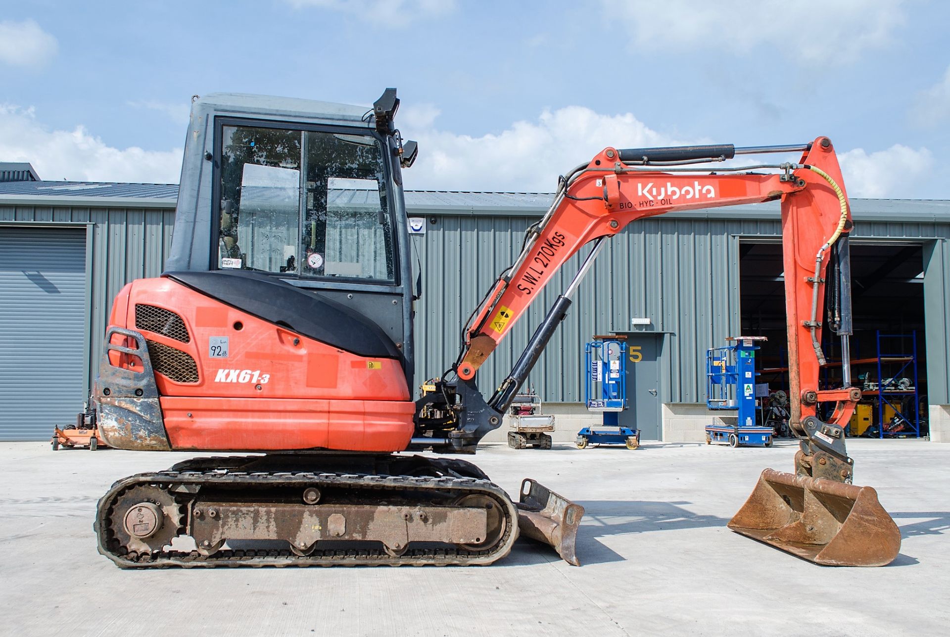 Kubota KX 61-3 2.8 tonne rubber tracked mini excavator  Year: 2013 S/N: 79874  Recorded Hours: - Image 8 of 19