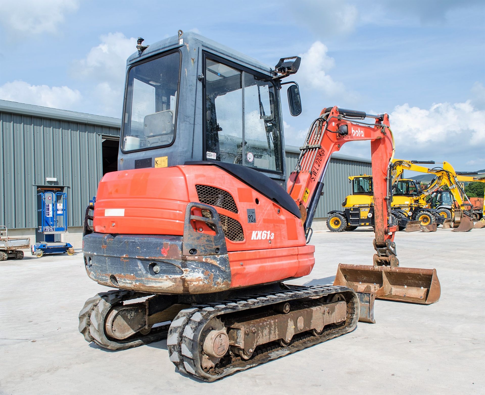 Kubota KX 61-3 2.8 tonne rubber tracked mini excavator  Year: 2013 S/N: 79874  Recorded Hours: - Image 4 of 19