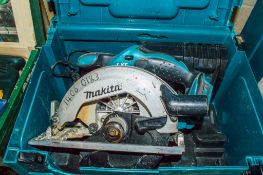 Makita DSS611 18v cordless circular saw c/w charger & carry case ** No battery **