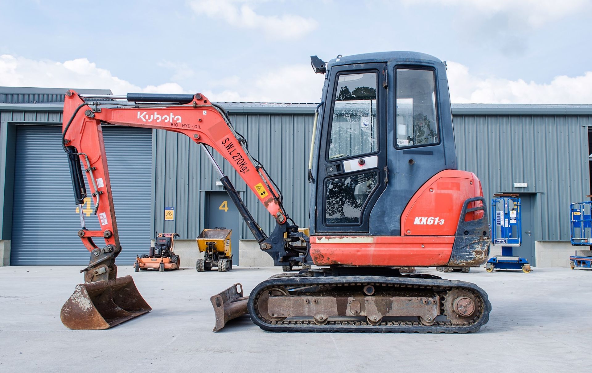 Kubota KX 61-3 2.8 tonne rubber tracked mini excavator  Year: 2013 S/N: 79874  Recorded Hours: - Image 7 of 19