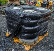 Pallet of miscellaneous trailer wheels & tyres