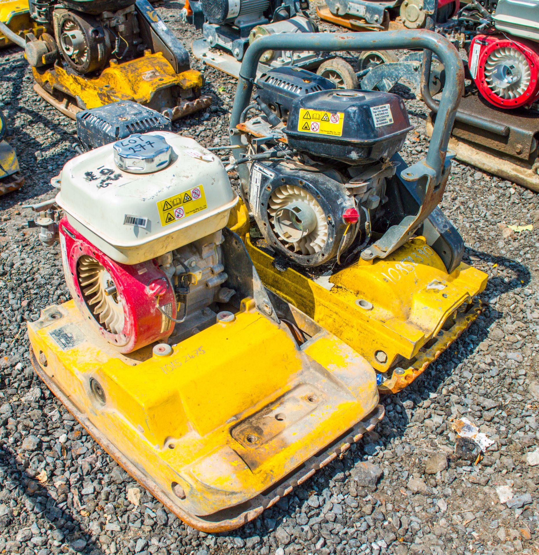 2 - Wacker Neuson petrol driven compactor plates ** Both for spares ** - Image 2 of 2