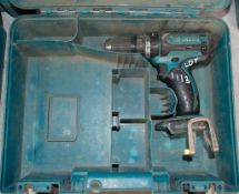 Makita 18v cordless drill c/w carry case ** No battery or charger **