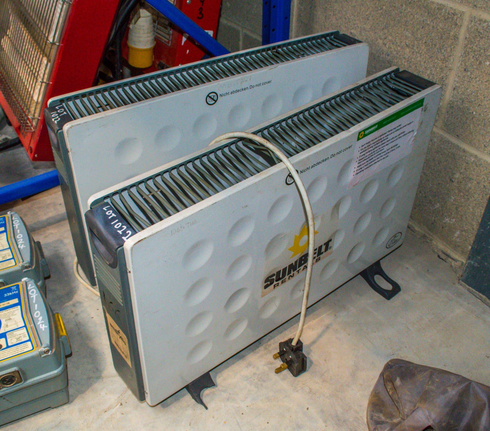 2 - 240v electric radiators 166/255 NB