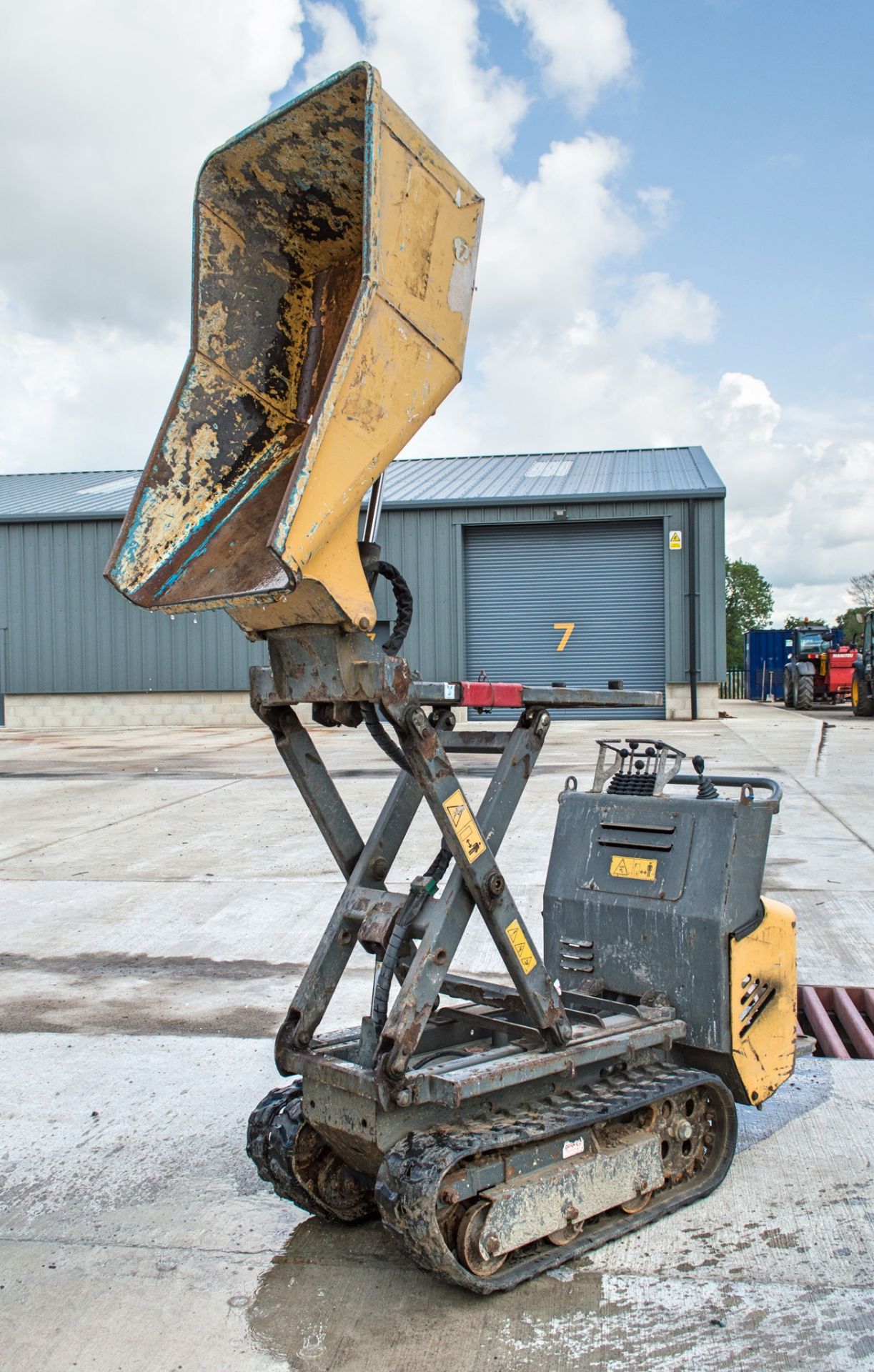 Messersi TCH - 07D diesel driven high tip pedestrian rubber tracked dumper  Year: 2014 1605-1846 - Image 9 of 12