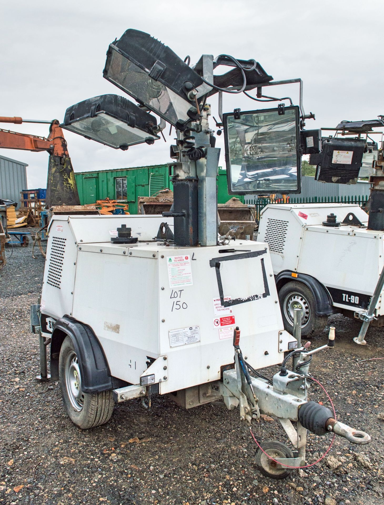 SMC TL-90 diesel driven fast tow tower light set Year: 2014 S/N: 1411096 Recorded Hours: 7889