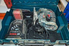 Bosch 18v cordless jigsaw c/w battery, charger & carry case EXP572