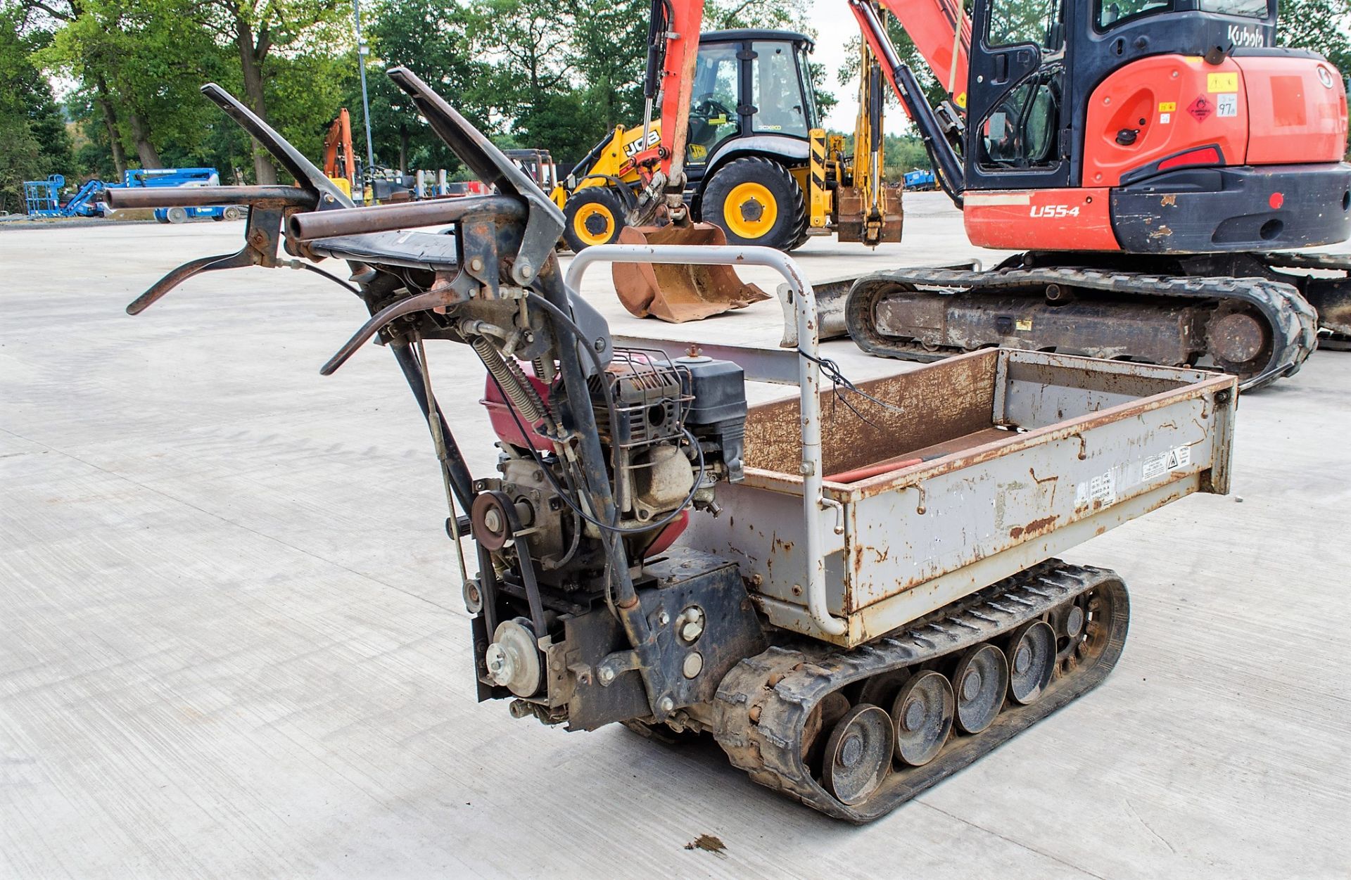 Petrol driven walk behind rubber tracked dumper  2218-0032 - Image 3 of 8