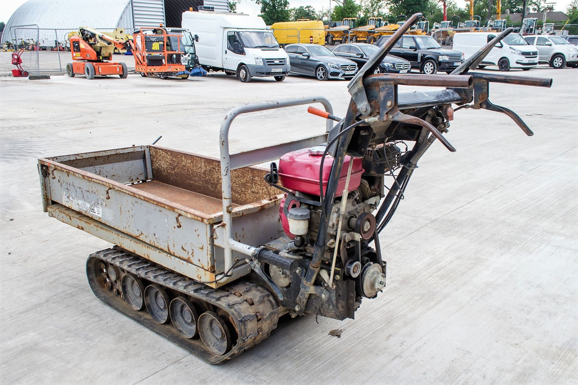 Petrol driven walk behind rubber tracked dumper  2218-0032 - Image 4 of 8