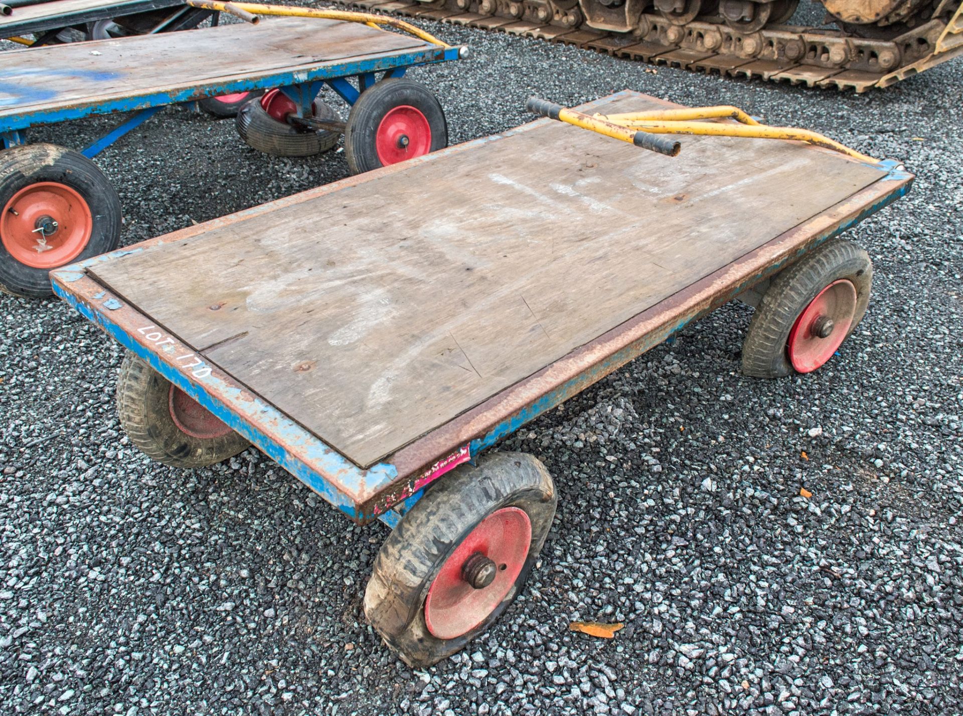 4 - wheel warehouse trolley