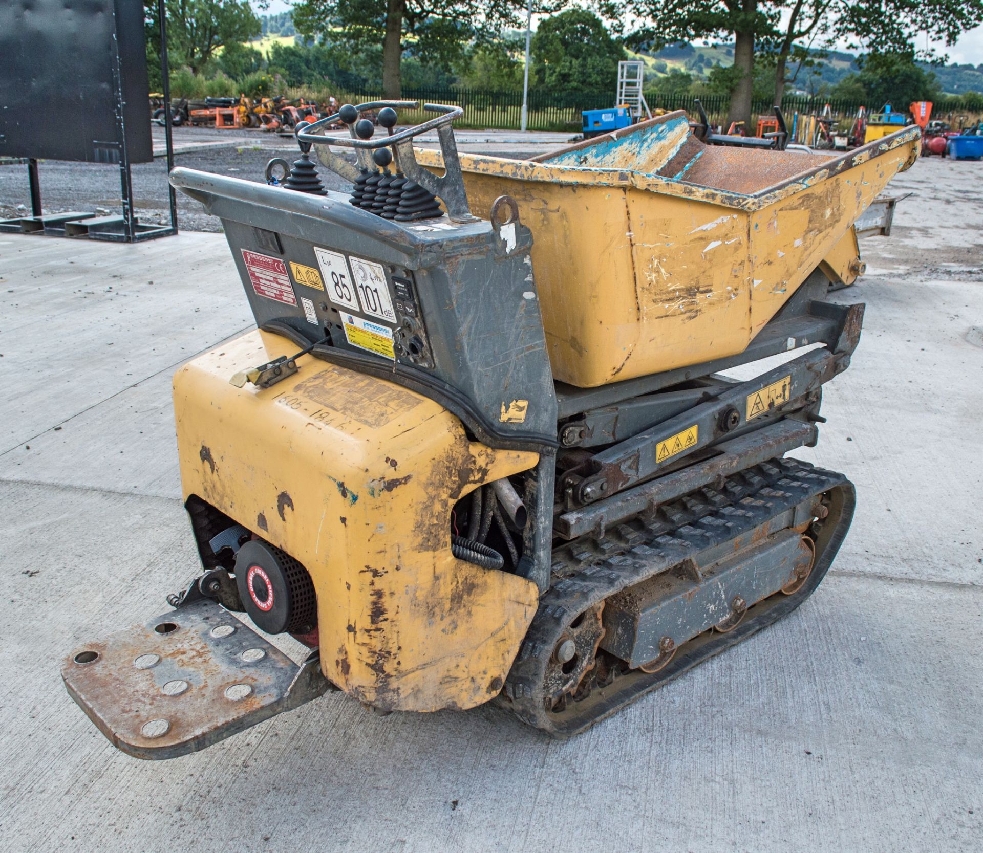 Messersi TCH - 07D diesel driven high tip pedestrian rubber tracked dumper  Year: 2014 1605-1846 - Image 3 of 12