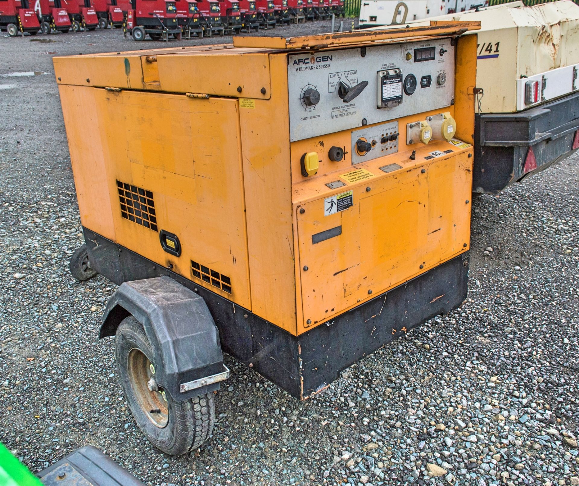 Arc Gen Weldmaker 500 SSD 500 Amp fast tow diesel driven welder generator  Recorded Hours: 752 - Image 2 of 5