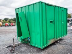 Groundhog 12 ft by 8 ft fast tow mobile welfare unit  Comprising; kitchen/canteen area, toilet