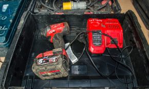 Milwaukee 18v cordless screw gun c/w battery, charger & carry case 04350196