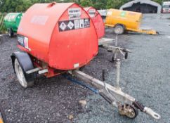 Western 950 litre fast tow bunded fuel bowser c/w hand pump, delivery hose & trigger nozzle 1403-