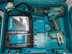 Makita 18v cordless drill c/w charger & carry case ** No battery **