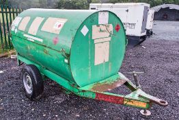 Trailer Engineering 250 gallon site tow bunded fuel bowser c/w hand pump, delivery hose & trigger