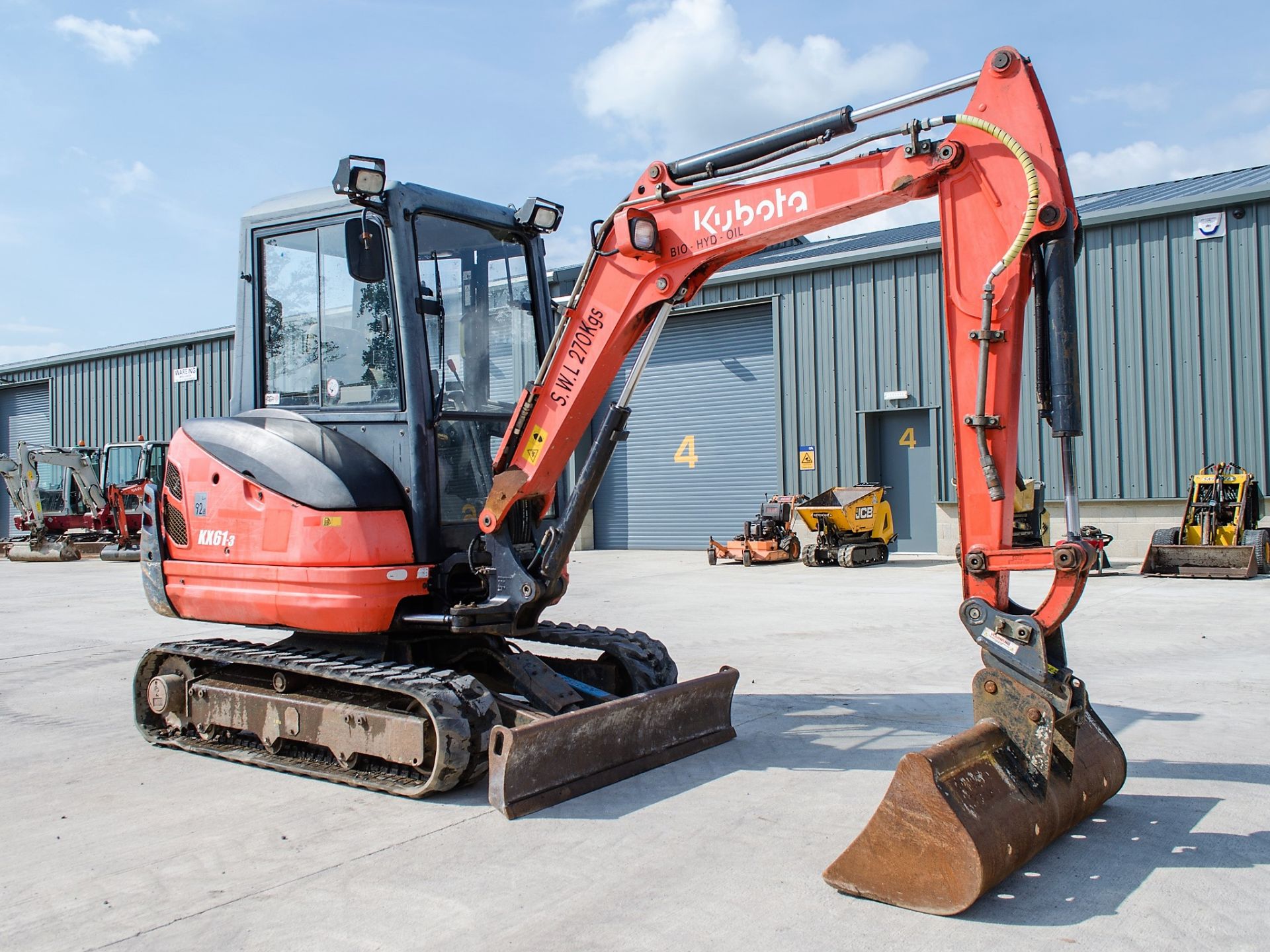 Kubota KX 61-3 2.8 tonne rubber tracked mini excavator  Year: 2013 S/N: 79874  Recorded Hours: - Image 2 of 19