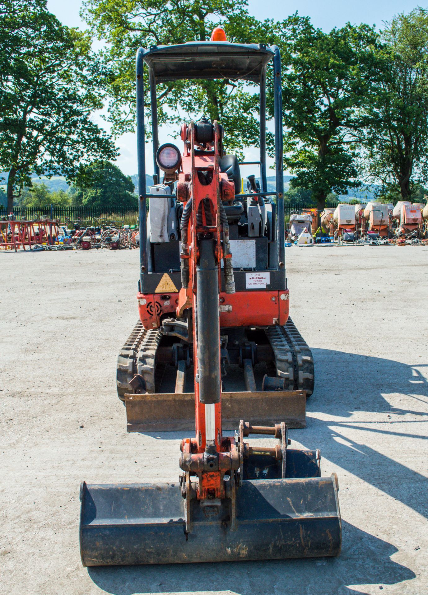 Kubota KX016-4 1.6 tonne rubber tracked mini excavator  Year: 2014 S/N: 57343 Recorded hours: 1606 - Image 5 of 17