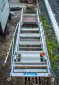 Zarges extending aluminium step ladder A753454