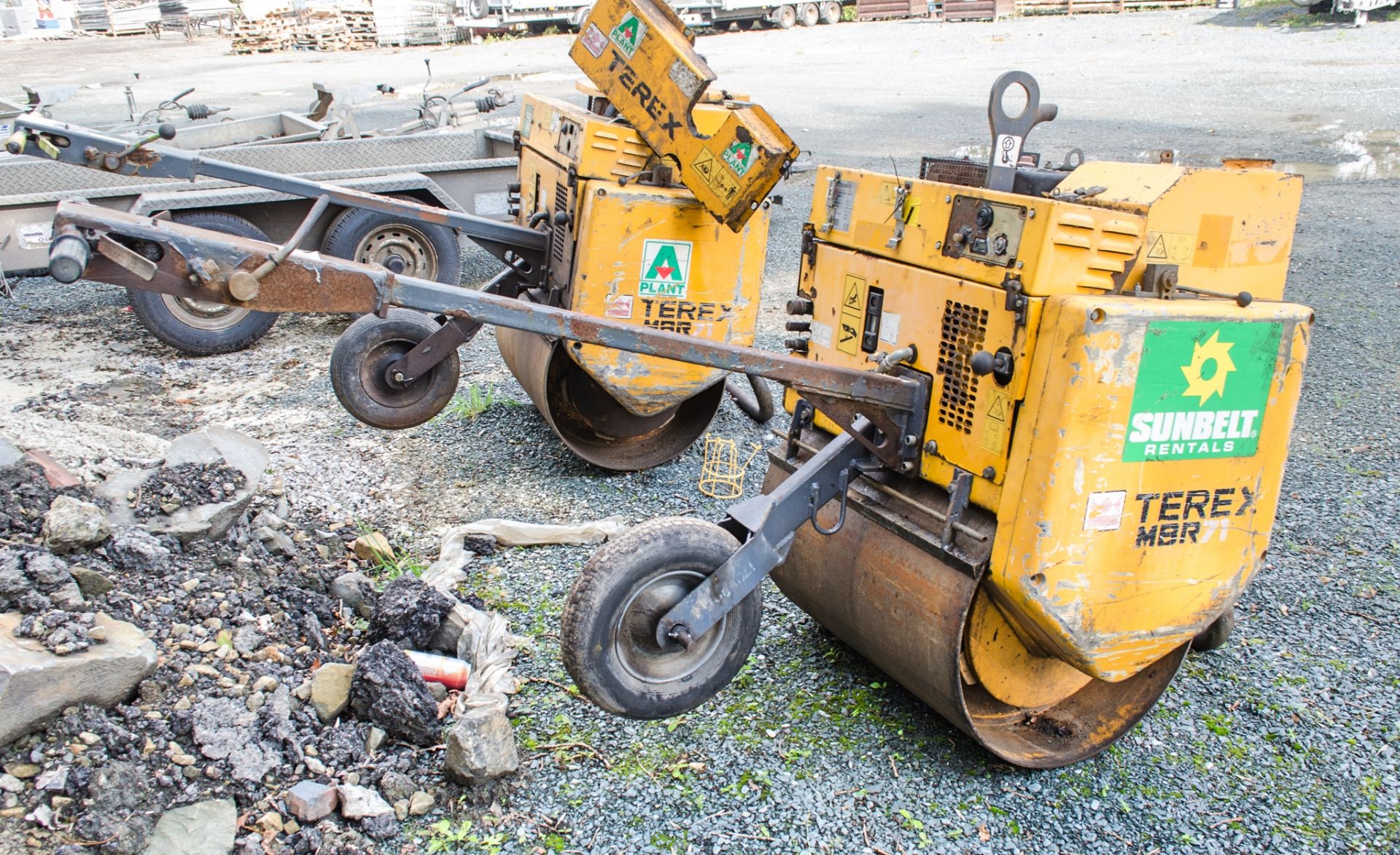 Terex MBR71 single drum pedestrian roller/breaker Year: 2015 S/N: EF5PM0289 Recorded Hours: 547 - Image 4 of 5