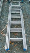 Zarges 3 stage aluminium ladder 33720201