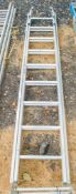 2 stage aluminium ladder 1804LYT0039