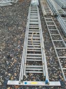 Zarges 3 stage aluminium ladder 3347013