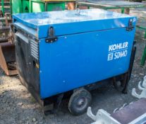 SDMO 10000 10 kva diesel driven generator Recorded Hours: 930 A987081