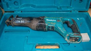 Makita DJR186 18v cordless reciprocating saw c/w carry case MAK0584 ** No battery or charger **