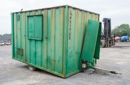 Groundhog 12 ft by 8 ft fast tow mobile welfare unit  Comprising; kitchen/canteen area, toilet