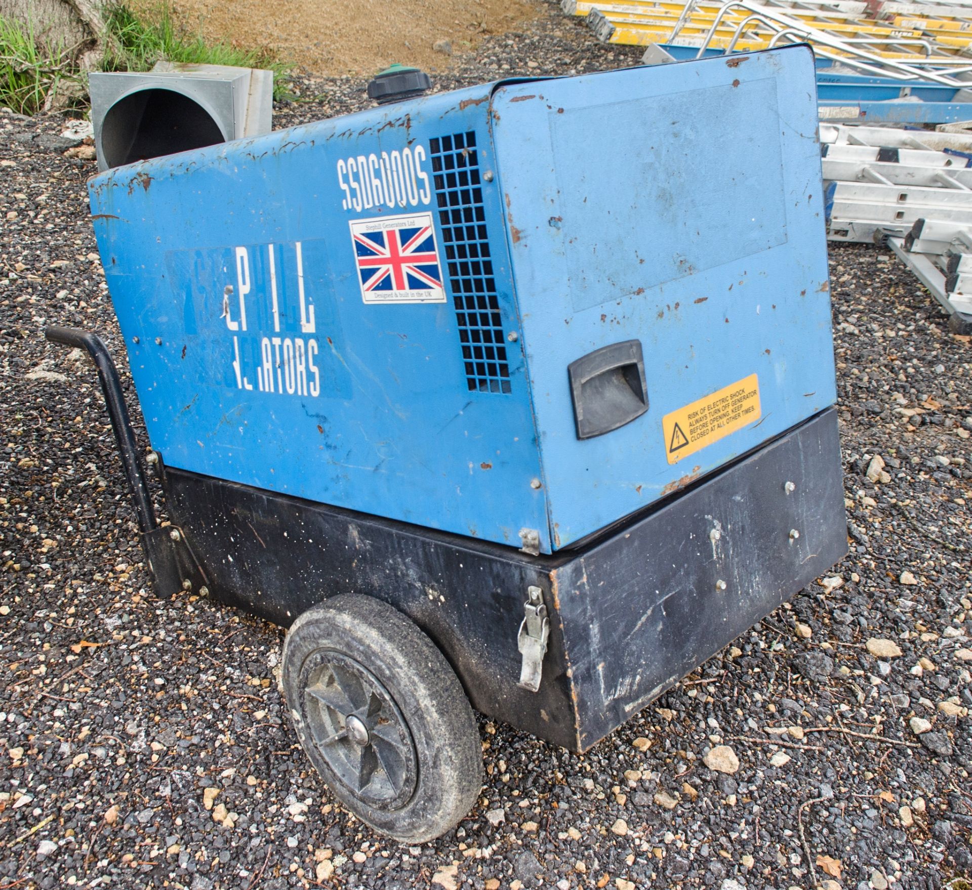 Stephill SSD6000S 6 kva diesel driven generator Recorded Hours: 2752 12521081 - Image 2 of 4