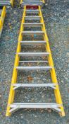 Lyte 10 tread fibre glass framed step ladder  1810-LYT0113