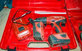 Hilti SFH 22-A 22v cordless drill c/w 2 - batteries, charger & carry case 03BR7000