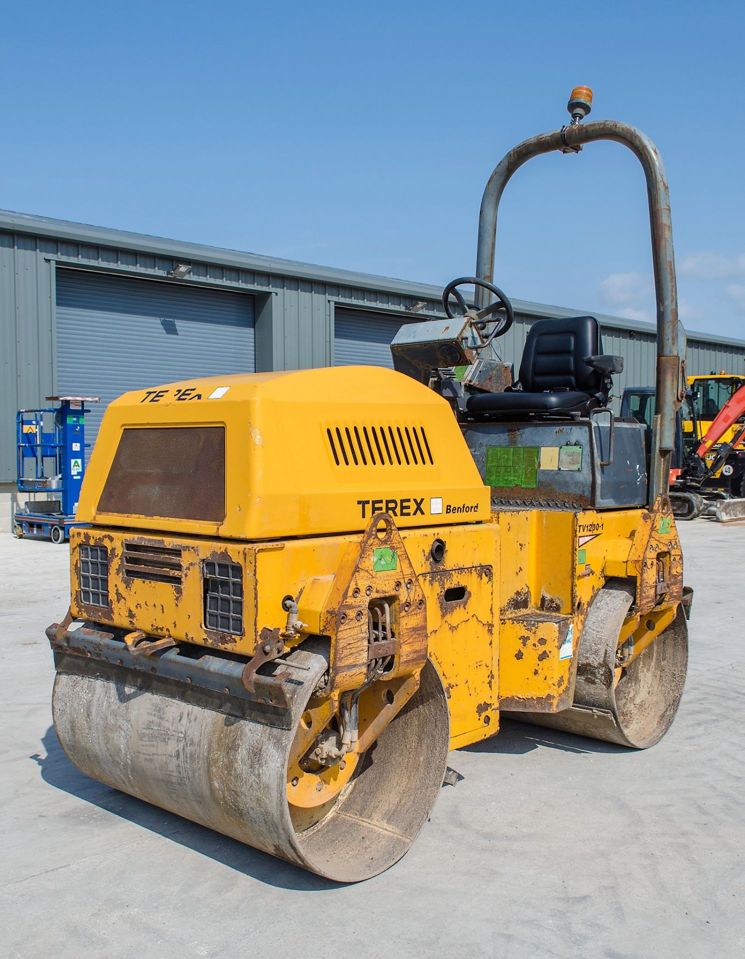 Benford Terex TV1200-1 double drum ride on roller Year: 2005 S/N: E502CC067 Recorded Hours: 2008