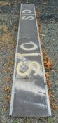 Aluminium staging board approximately 12ft 14101662 CO