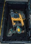 Dewalt cordless SDS rotary hammer drill & Makita 18v cordless screwgun c/w carry case ** No