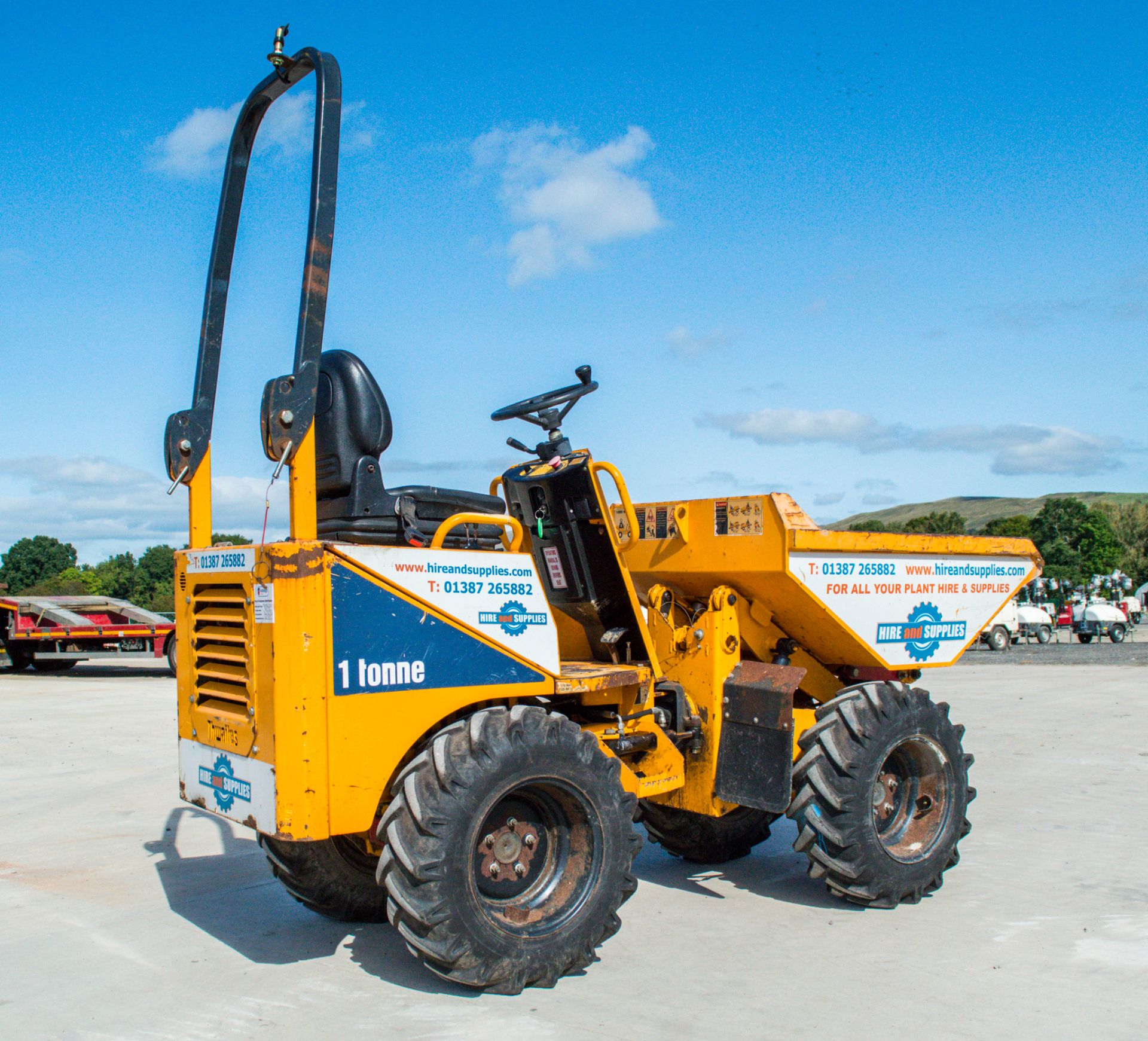 Thwaites 1 tonne hi-tip dumper Year: 2014 S/N: 7434 Recorded Hours: 1295 18272 - Image 3 of 18