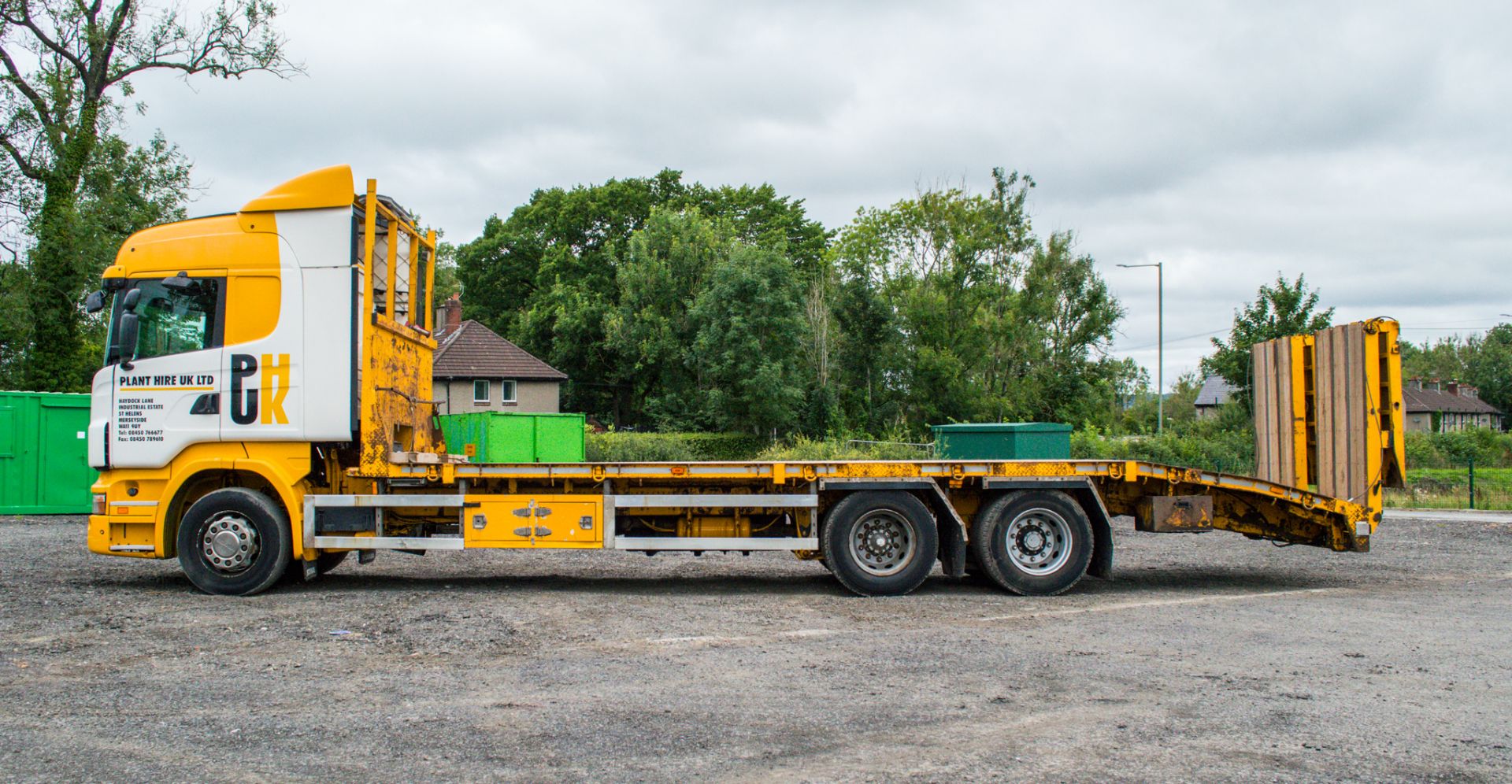 Scania R440 SRS manual 6 wheel beaver tail plant lorry - Image 7 of 23