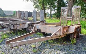 Indespension 8ft x 4ft tandem axle plant trailer 3214104 ** No hitch **