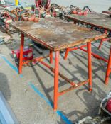 Ridgid collapsible work bench c/w pipe vice