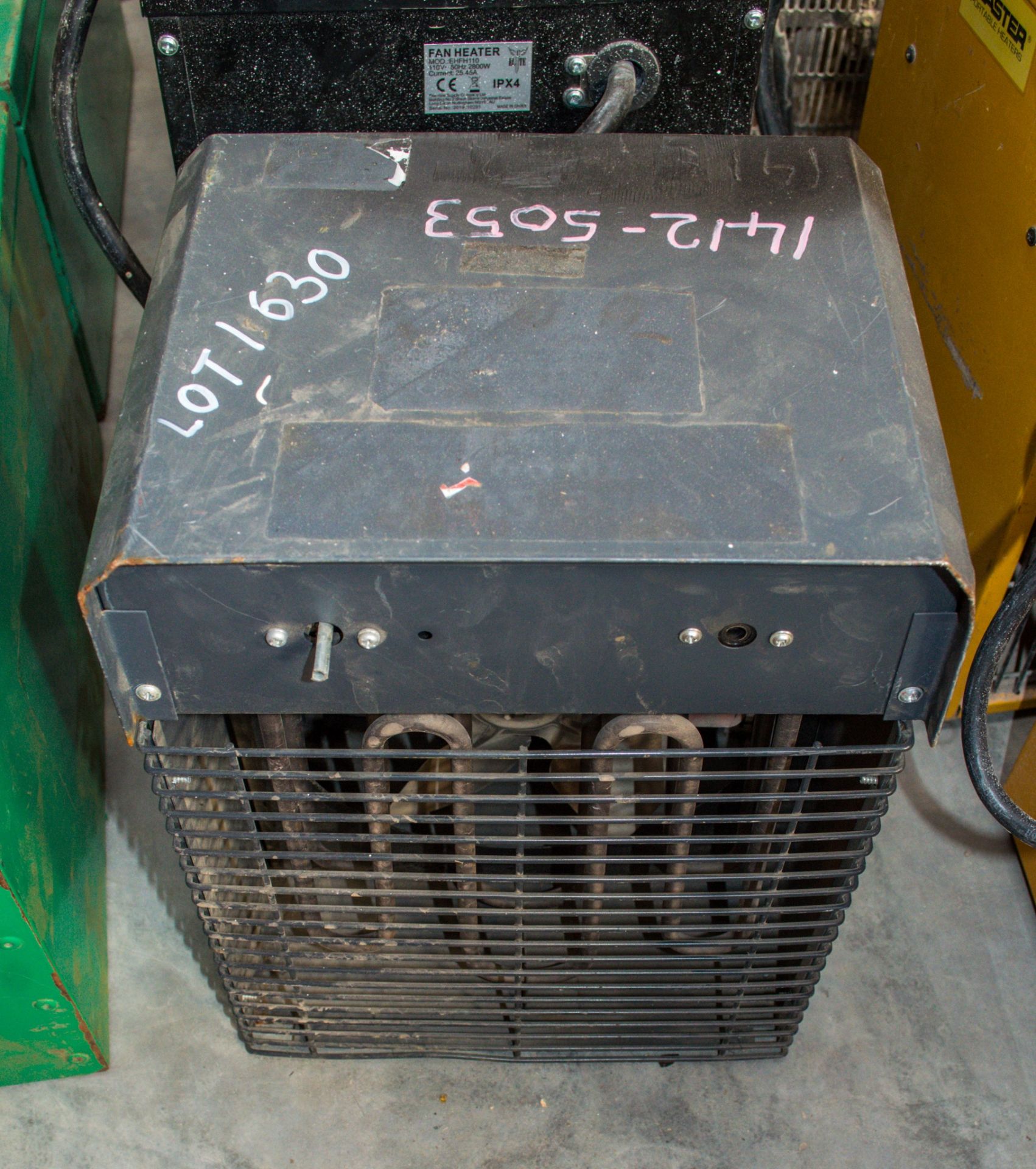 Rhino 240v fan heater 14125053 ** Power cord cut off **
