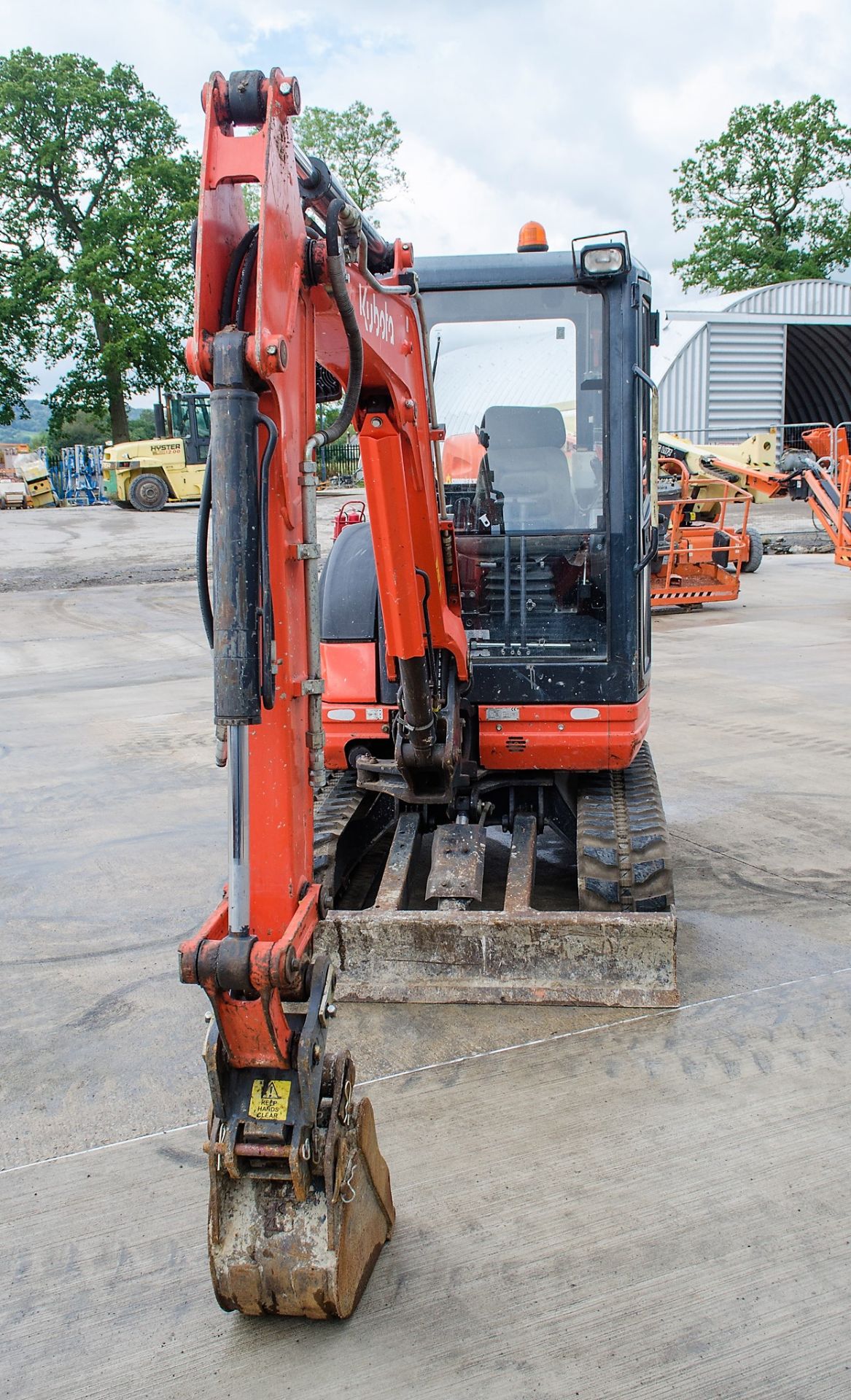 Kubota KX61-3 2.6 tonne rubber tracked excavator Year: 2015 S/N: 82259 Recorded Hours: 2075 blade, - Image 5 of 20