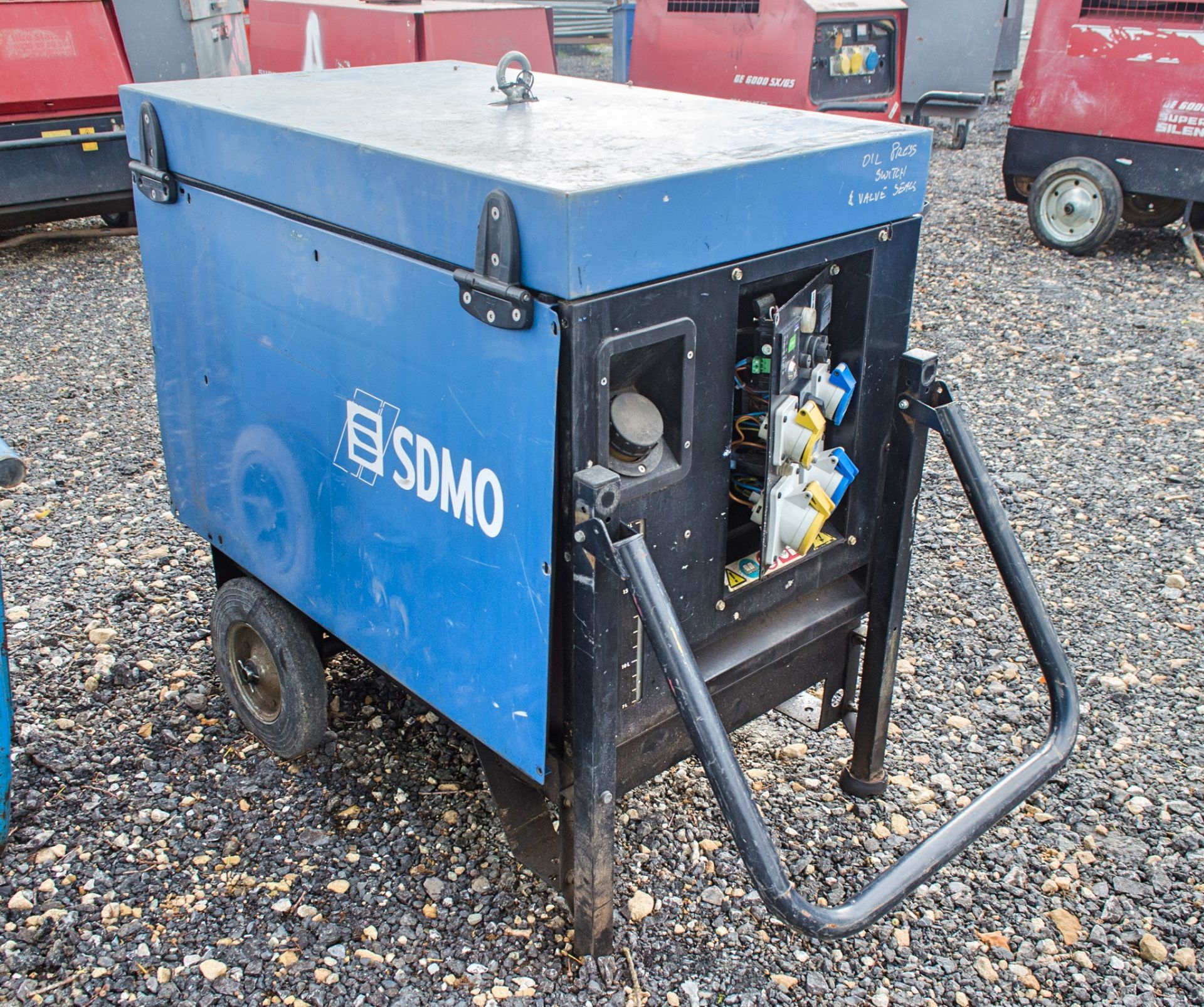 SDMO 6000E 6 kva diesel driven generator Recorded Hours: 2256 12470652 ** Parts dismantled **