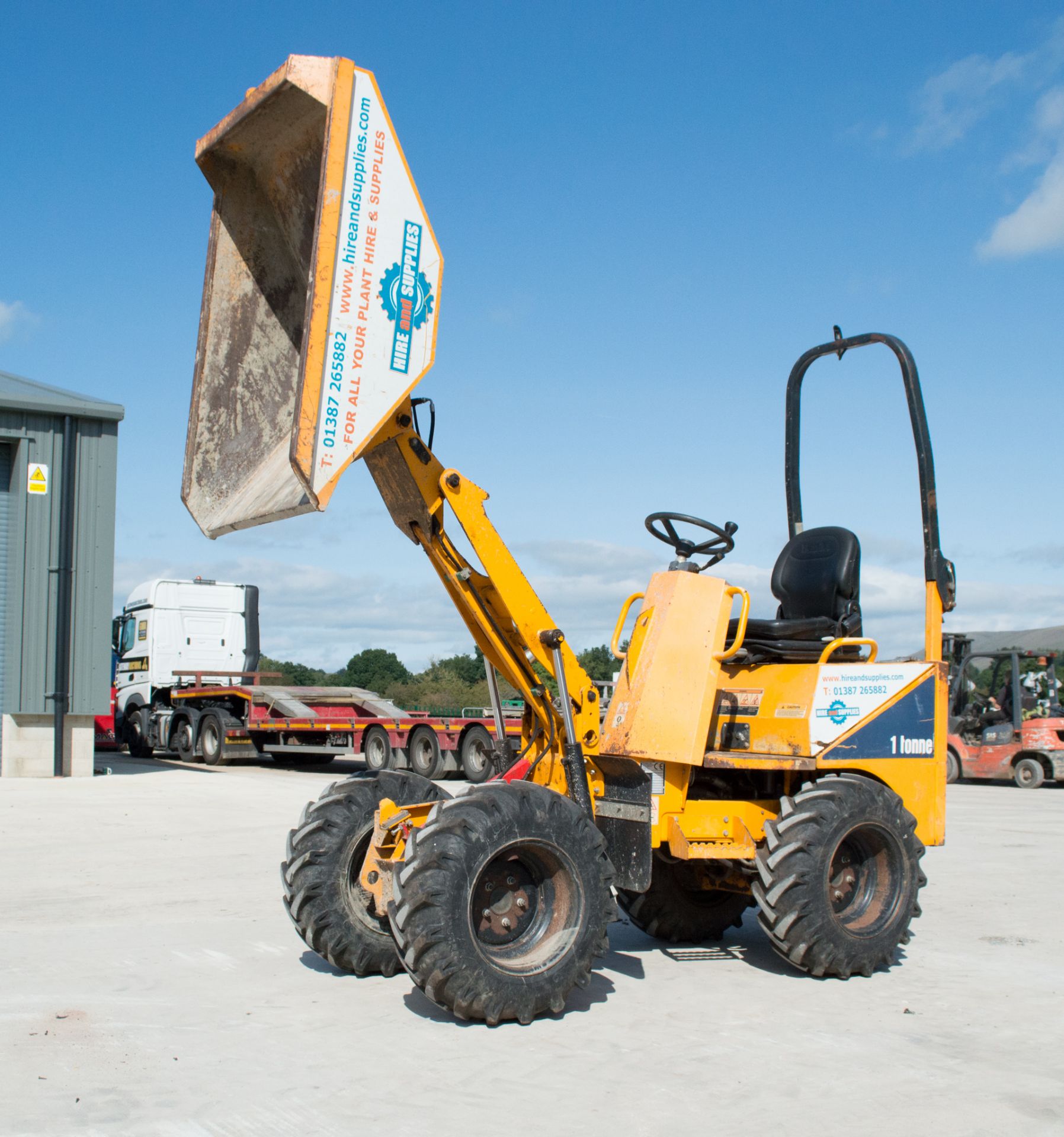 Thwaites 1 tonne hi-tip dumper Year: 2014 S/N: 7434 Recorded Hours: 1295 18272 - Image 12 of 18