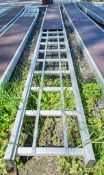 Aluminium staging board approximately 20ft 1901LYT0116 ** Board section missing **