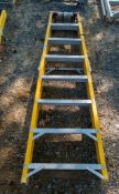 Lyte 8 tread fibre glass framed step ladder 16090526A